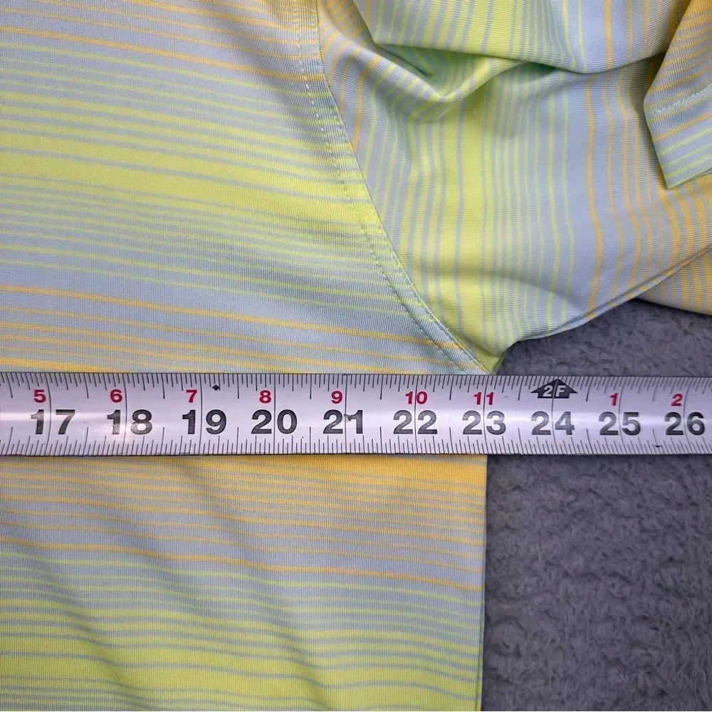 Dunning Polo Shirt Mens XL Colorful Striped Stretch TPC Piper Glen‎ Golf Casual